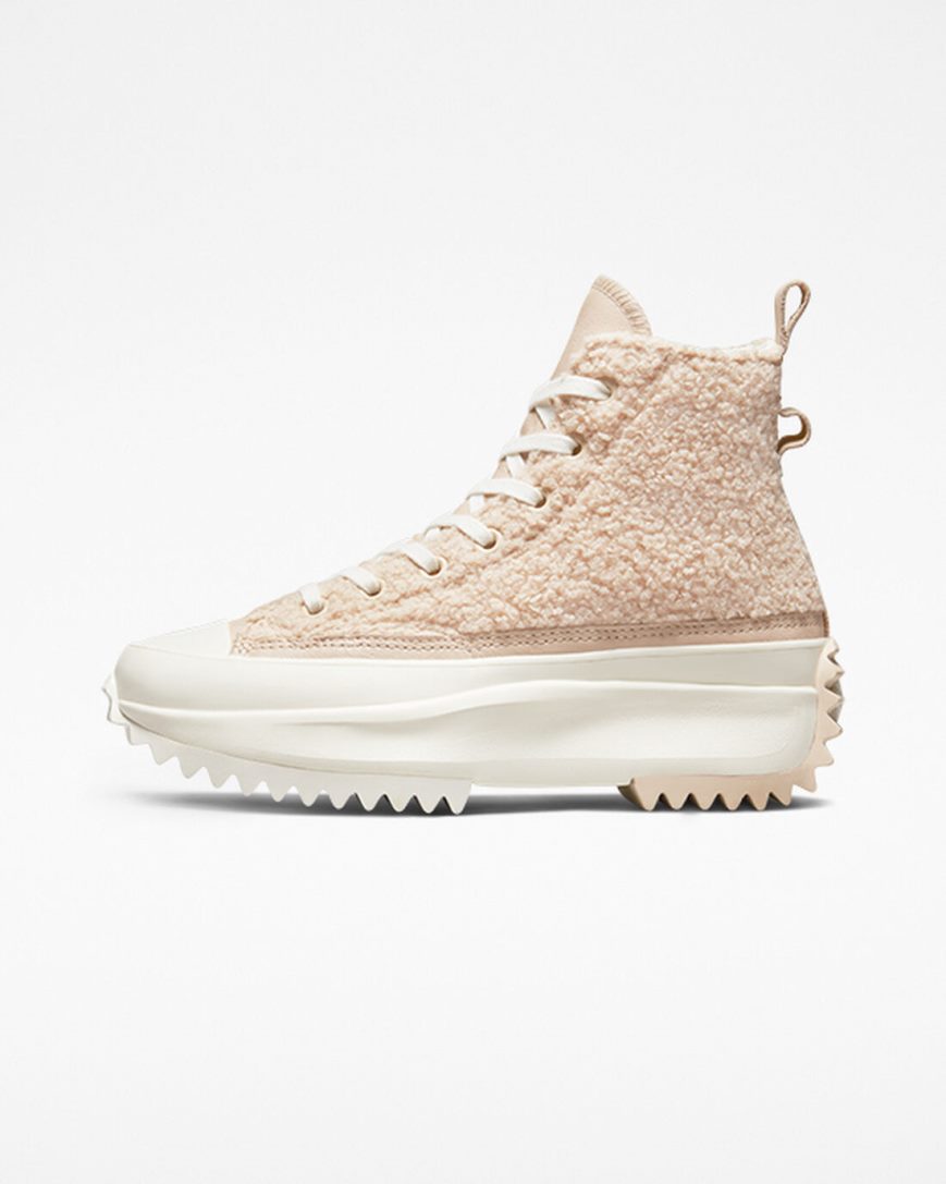 Topanky Na Platforme Converse Run Star Hike Sherpa Vysoke Damske Béžové | SK HNW5F4